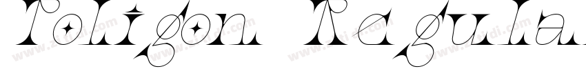 Poligon RegularItali字体转换 Poligon RegularItali字体转换